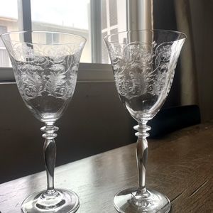 Set of 6 Anthropologie Horta wine glasses